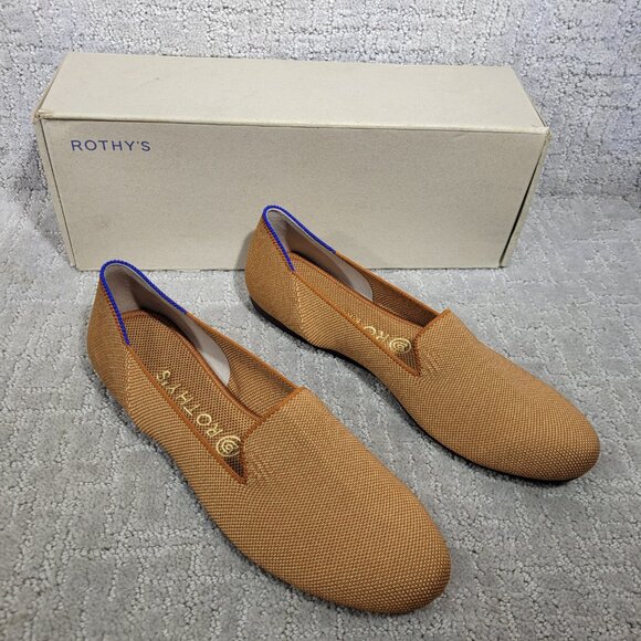 Rothy's The Loafer Fawn Caramel Round Toe Slip on Shoes Women's Multiple Sizes - Picture 12 of 13